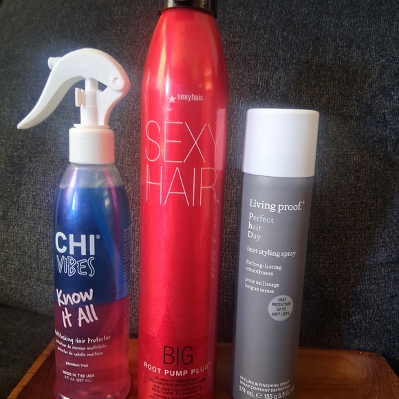 Hair Care Bundle Heat Protection/Styling/Finishing Spray & Serum - Picture 2 of 6